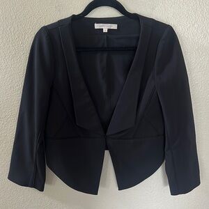 Brian Reyes Black Angled Blazer Jacket Size 8